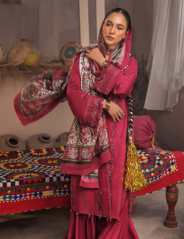 3-Piece Embroidered Viscose Suit - Image 5