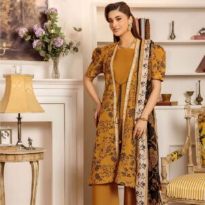 3-Piece Printed Cambric Suit