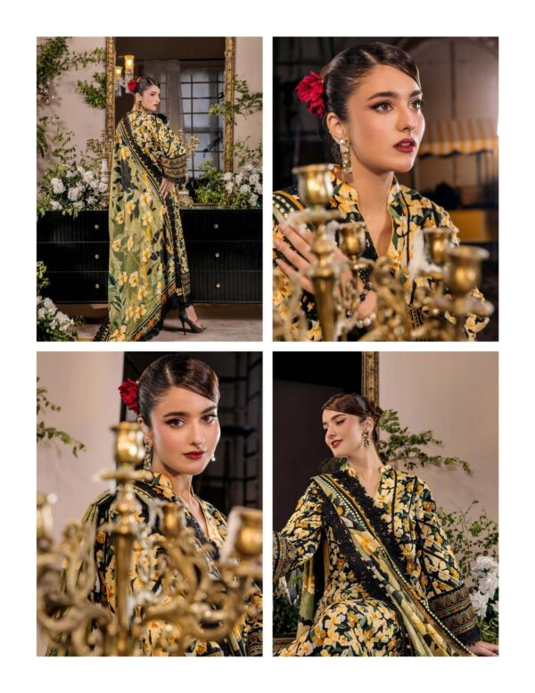 Unstitched 3-Piece Printed Viscose Suit - Image 5