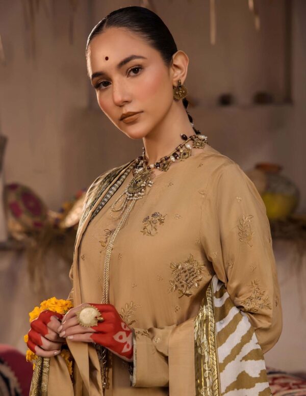 3-Piece Embriodered Viscose Suit - Image 2