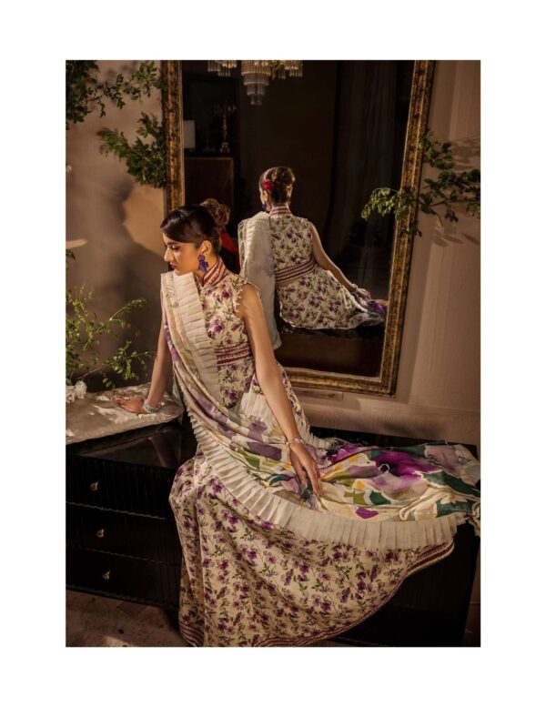 Unstitched 3-Piece Printed Viscose Suit - Image 3