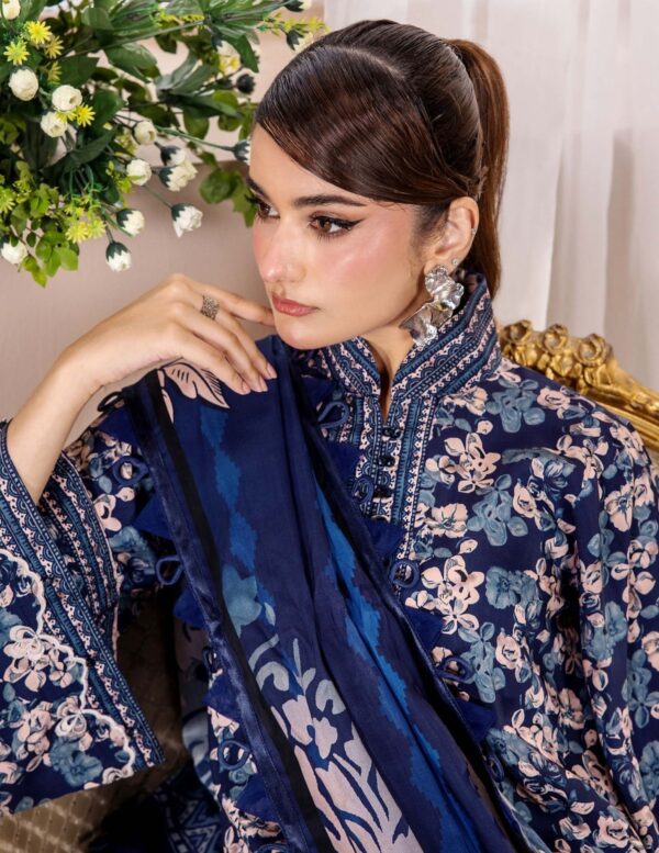 Unstitched 3-Piece Printed Viscose Suit - Image 2