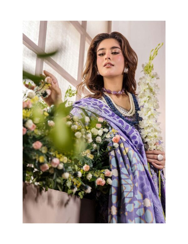 Unstitched 3-Piece Printed Viscose Suit - Image 5