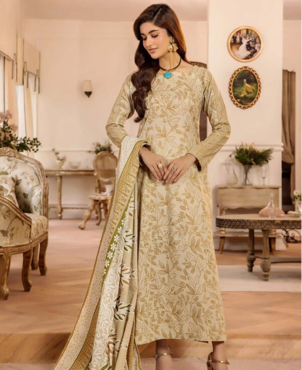 3-Piece Printed Cambric Suit