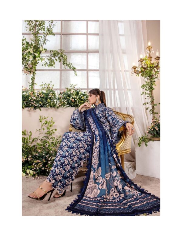Unstitched 3-Piece Printed Viscose Suit - Image 3