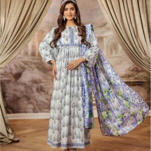 3-Piece Printed Cambric Suit