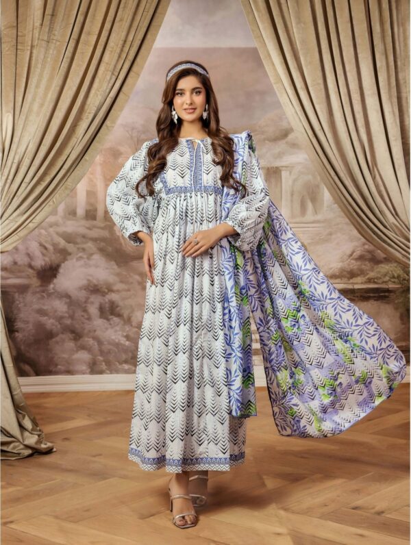 3-Piece Printed Cambric Suit