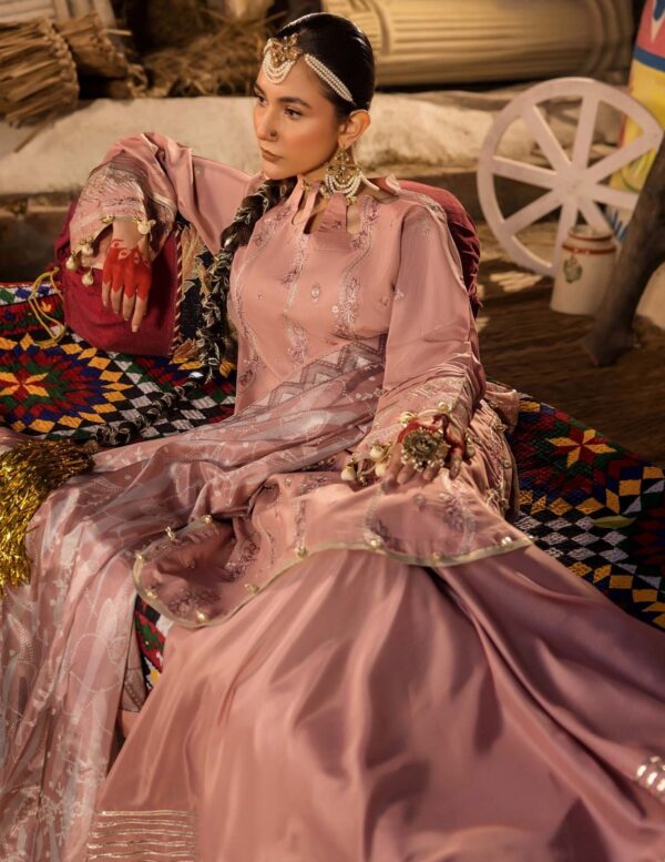 3-Piece Embriodered Viscose Suit - Image 5