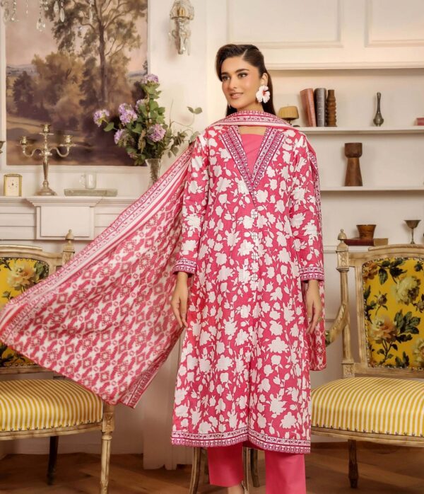 3-Piece Printed Cambric Suit