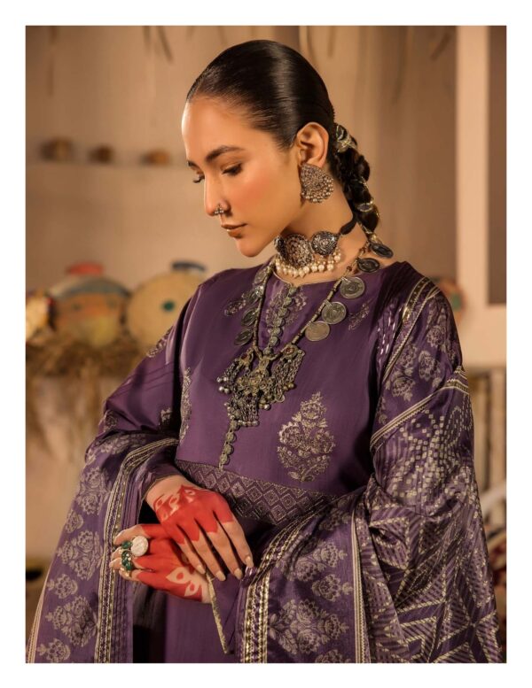 3-Piece Embriodered Viscose Suit - Image 2