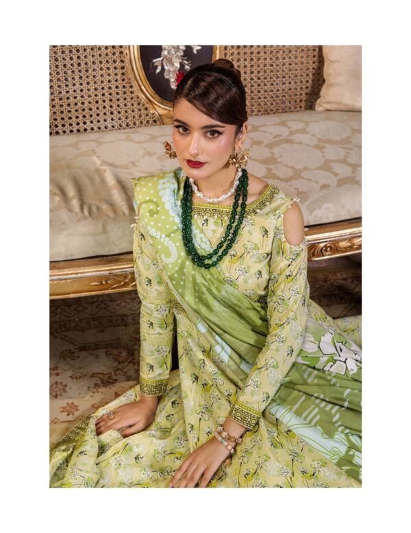 Unstitched 3-Piece Printed Viscose Suit - Image 2