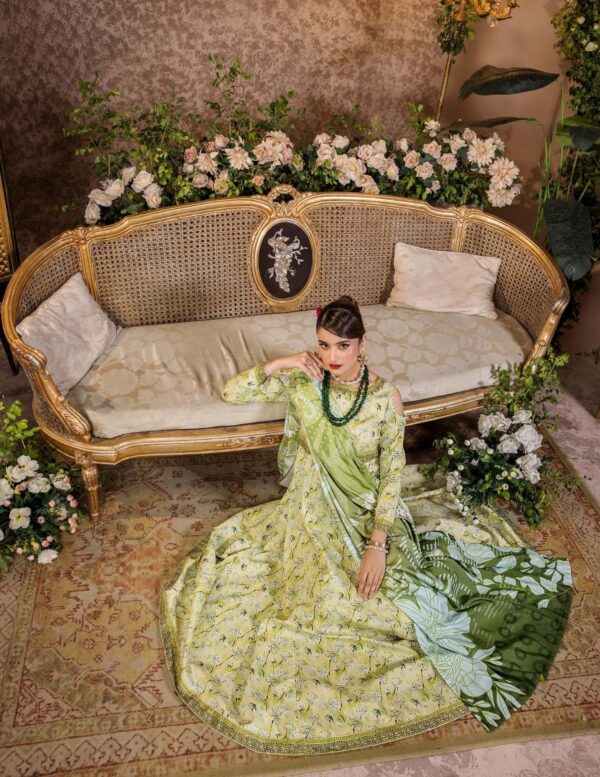 Unstitched 3-Piece Printed Viscose Suit - Image 3
