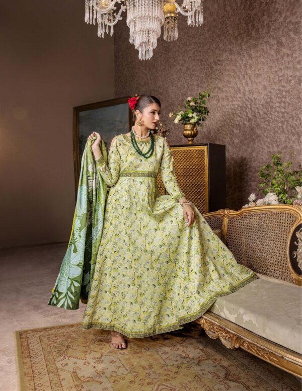 Unstitched 3-Piece Printed Viscose Suit - Image 5