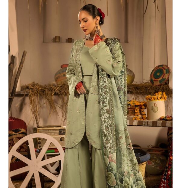 3-Piece Embriodered Viscose Suit