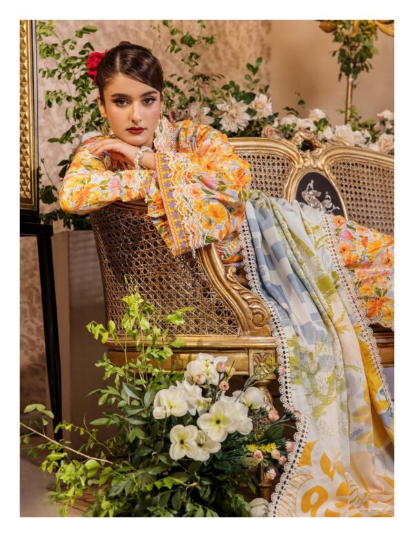 Unstitched 3-Piece Printed Viscose Suit - Image 2