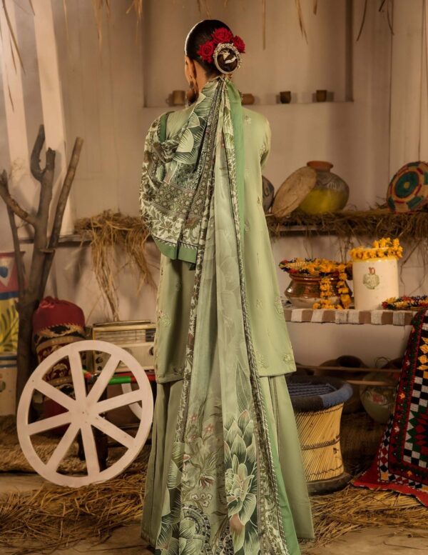 3-Piece Embriodered Viscose Suit - Image 4