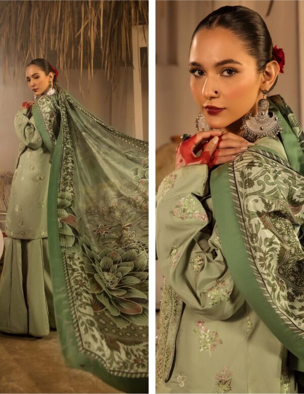 3-Piece Embriodered Viscose Suit - Image 5