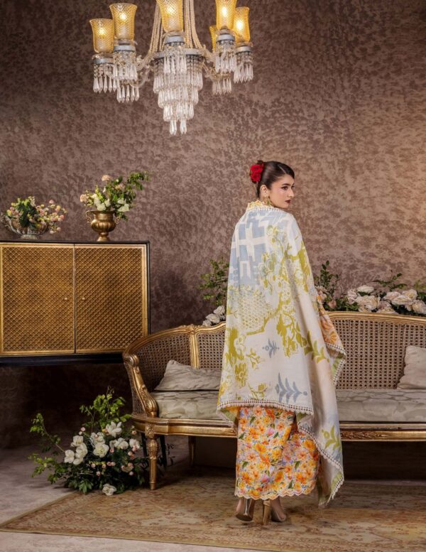 Unstitched 3-Piece Printed Viscose Suit - Image 5