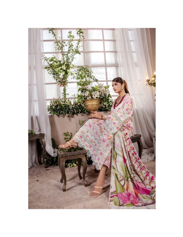 Unstitched 3-Piece Printed Viscose Suit - Image 3