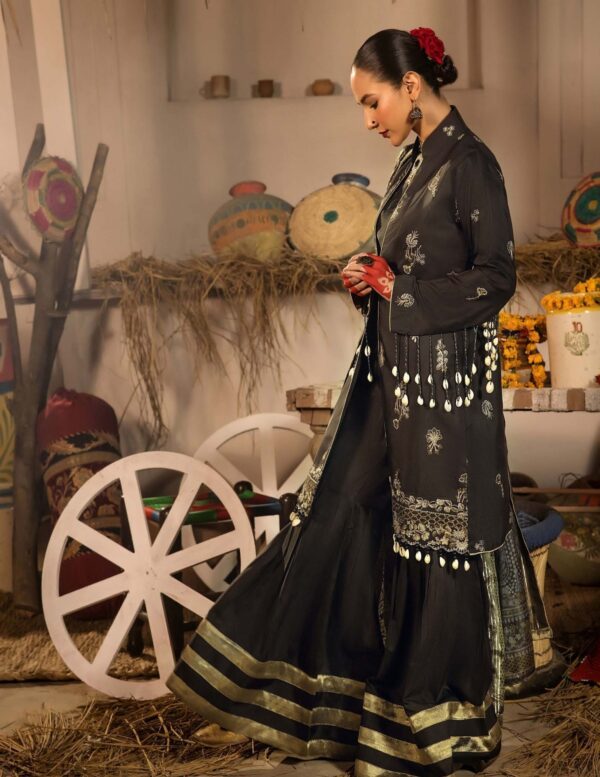 3-Piece Embriodered Viscose Suit - Image 4