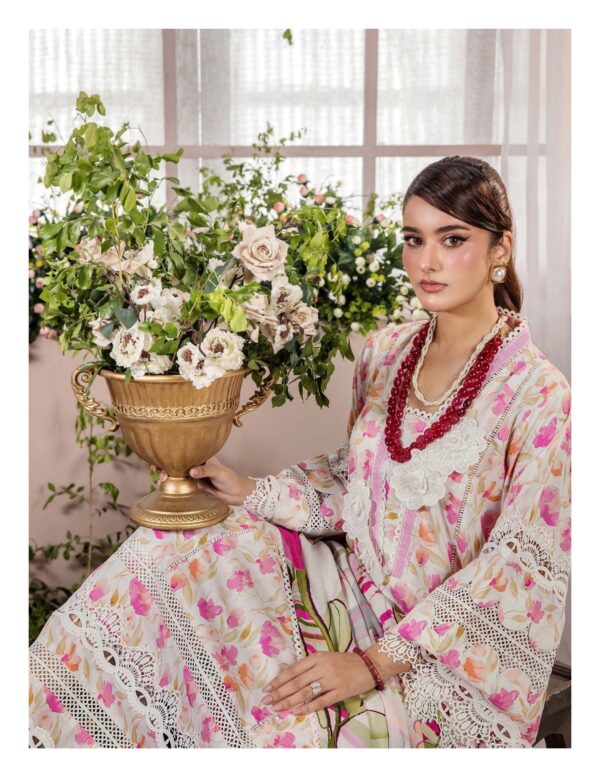 Unstitched 3-Piece Printed Viscose Suit - Image 4