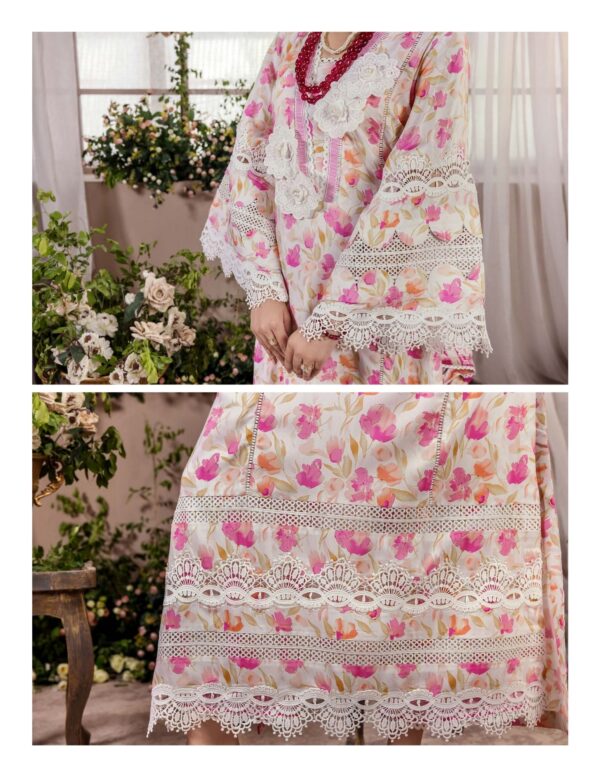 Unstitched 3-Piece Printed Viscose Suit - Image 5