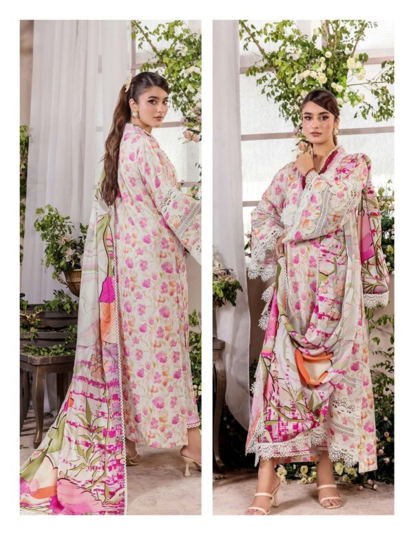 Unstitched 3-Piece Printed Viscose Suit - Image 7