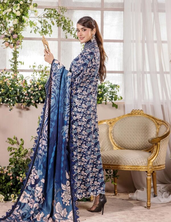 Unstitched 3-Piece Printed Viscose Suit - Image 7
