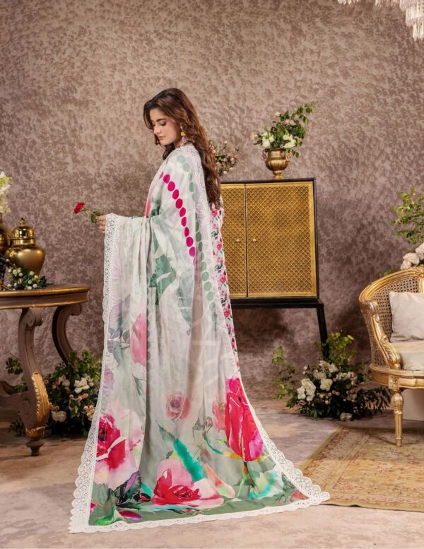 Unstitched 3-Piece Printed Viscose Suit - Image 3