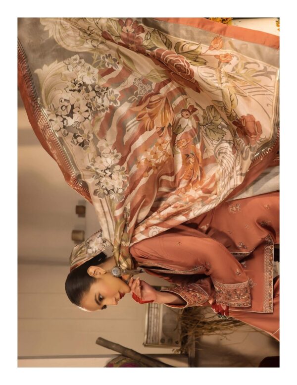 3-Piece Embriodered Viscose Suit - Image 4
