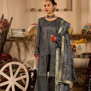 3-Piece Embriodered Viscose Suit
