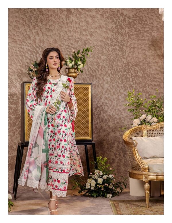 Unstitched 3-Piece Printed Viscose Suit - Image 5