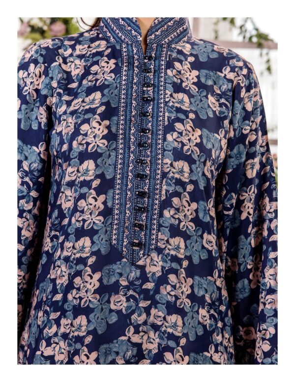 Unstitched 3-Piece Printed Viscose Suit - Image 8