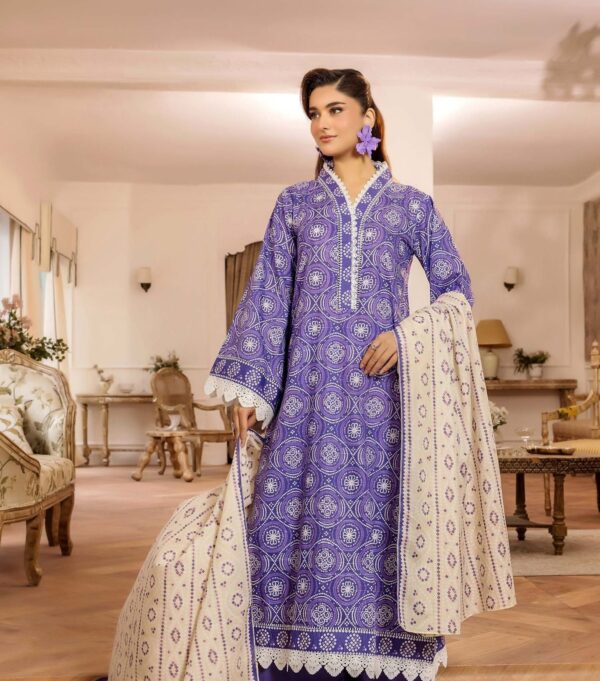 3-Piece Printed Cambric Suit