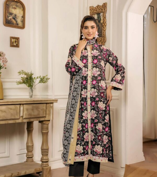 3-Piece Printed Cambric Suit